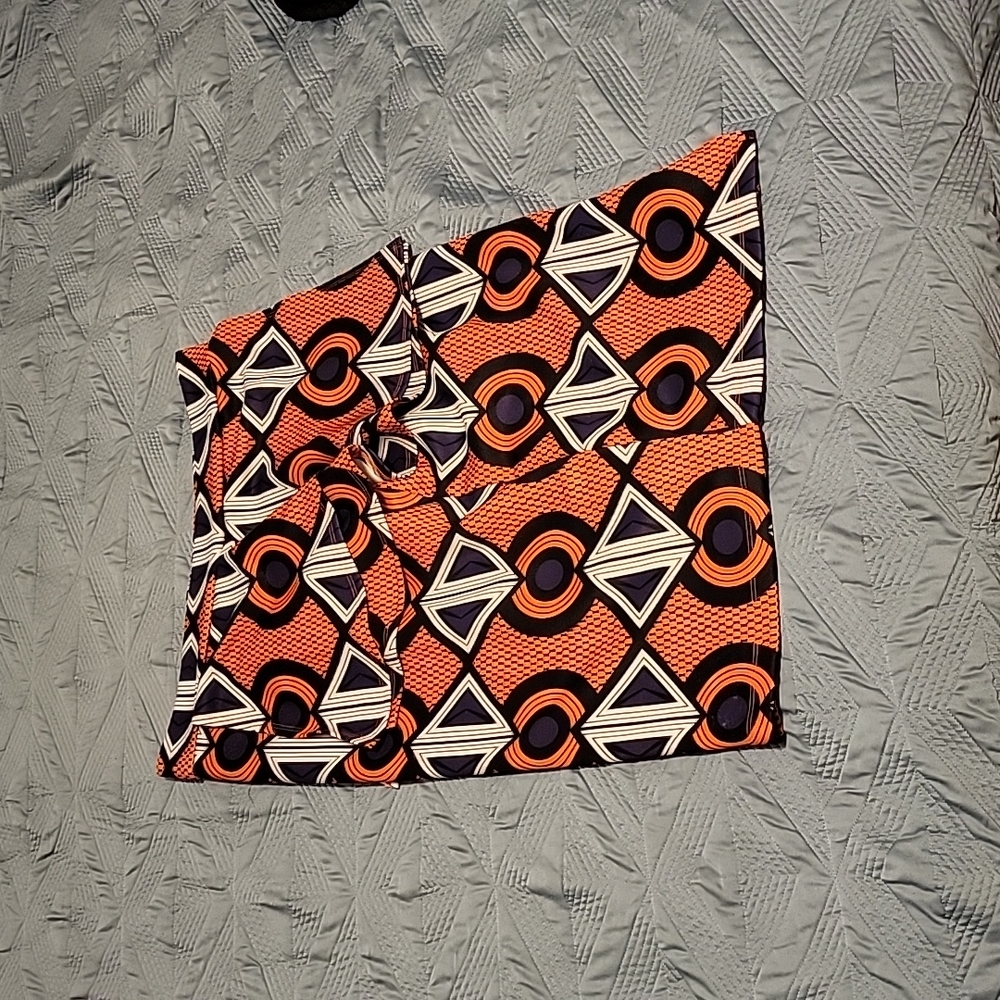 African print skirt